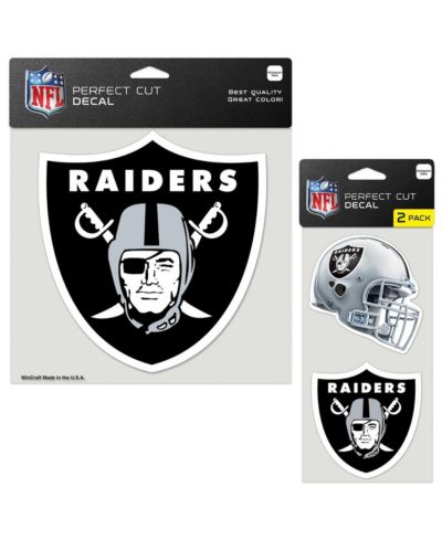Wincraft Las Vegas Raiders Three-Pack Perfect Cut Decal Sheet