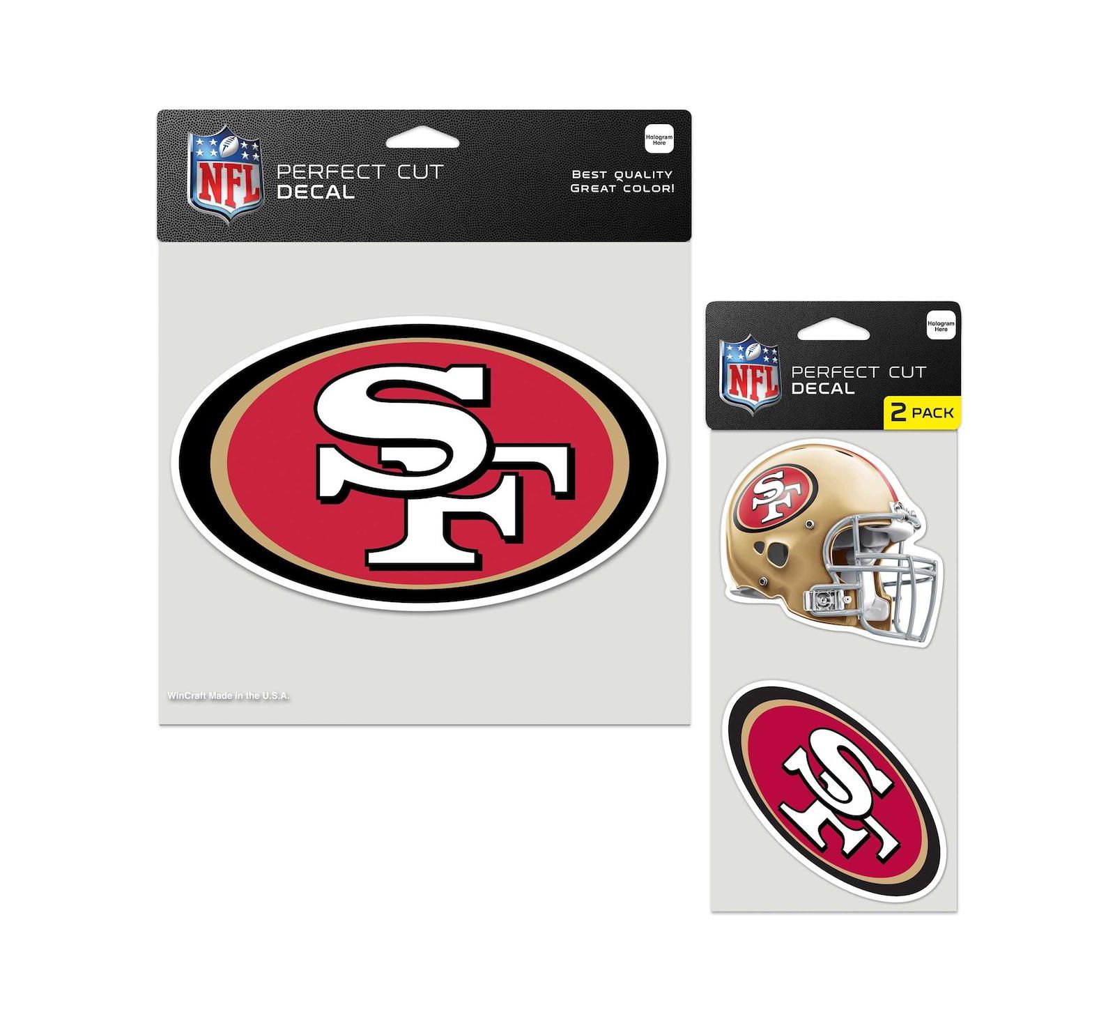 Wincraft San Francisco 49ers Three-Pack Perfect Cut Decal Sheet