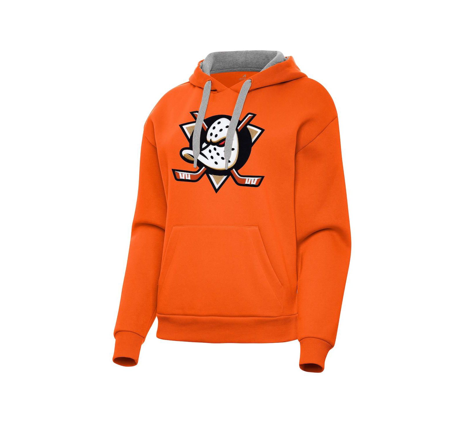 Женское худи Antigua Anaheim Ducks, оранжевое