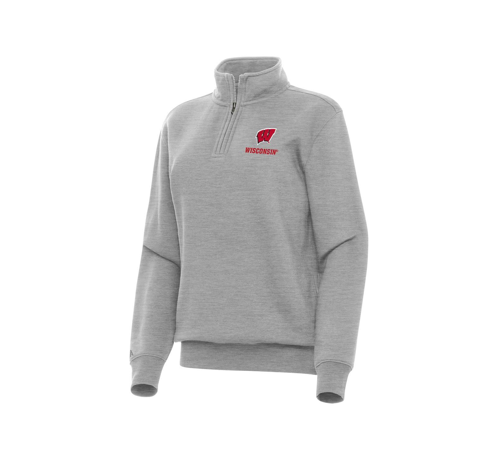 Antigua Женский свитшот Wisconsin Badgers Victory Quarter-Zip