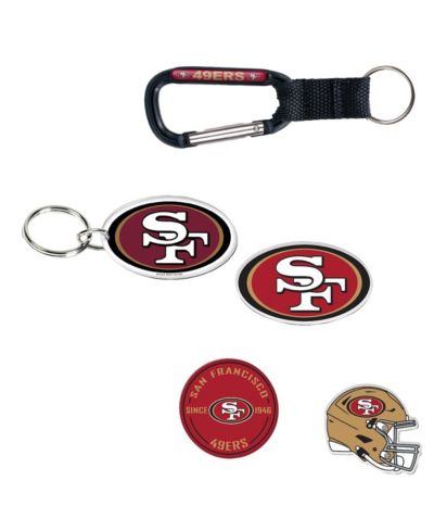 Набор из 5 брелоков и магнитов для холодильника Wincraft San Francisco 49ers