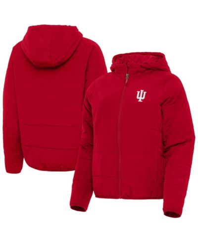 Женское худи Antigua Indiana Hoosiers, на молнии