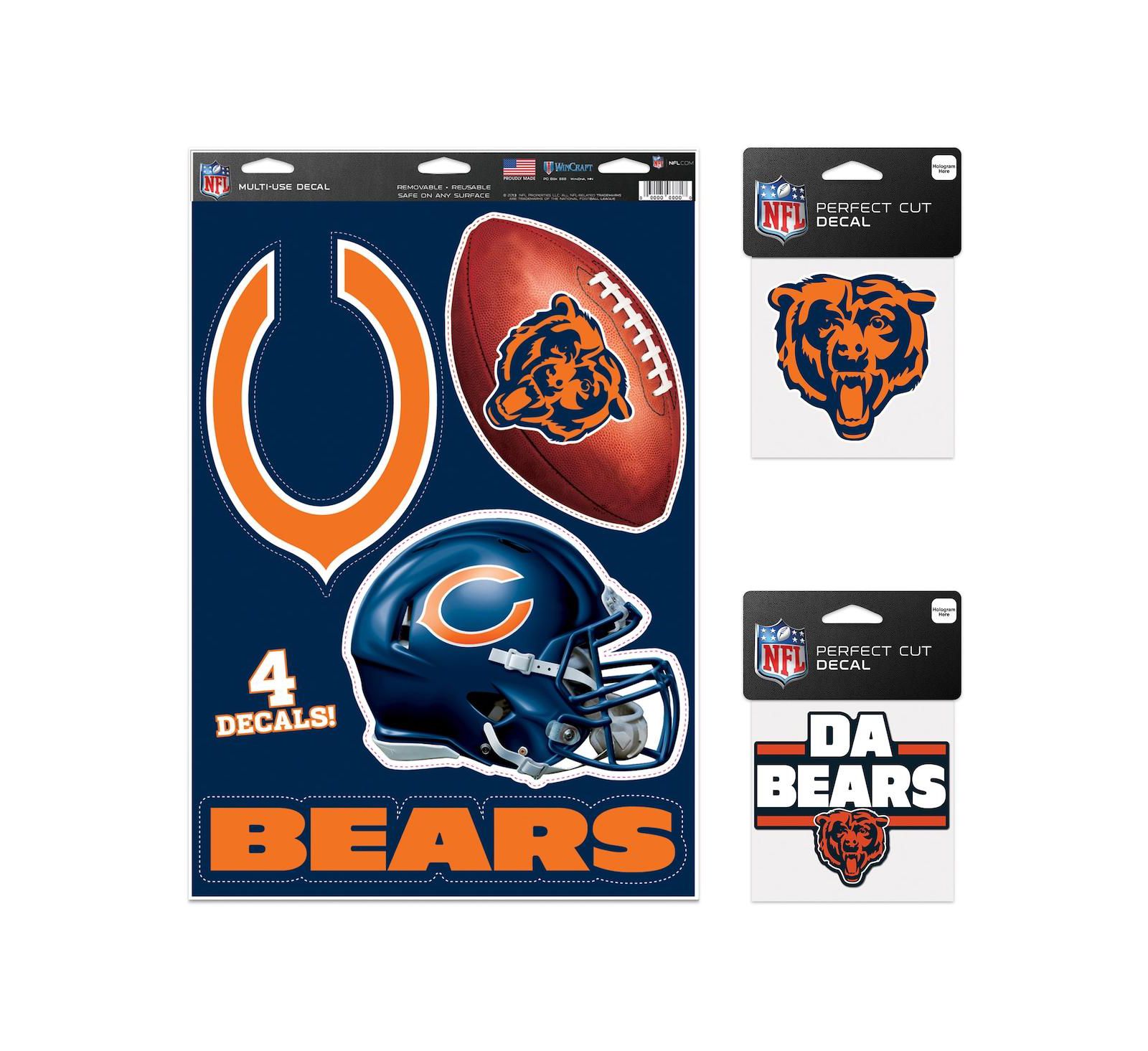 Набор наклеек Wincraft Chicago Bears Decal Variety Pack