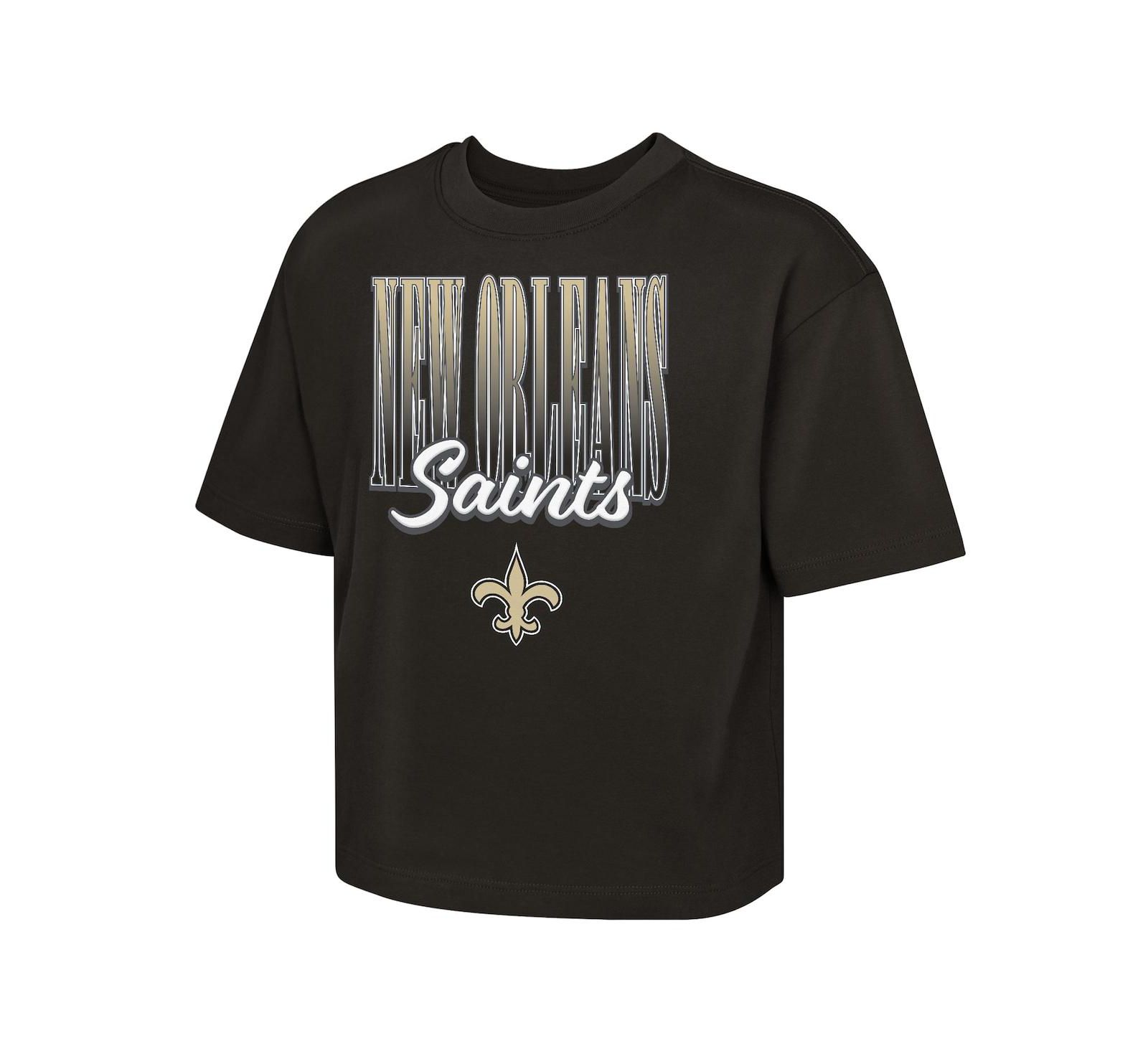 Детская футболка Outerstuff Black New Orleans Saints Big City Boxy
