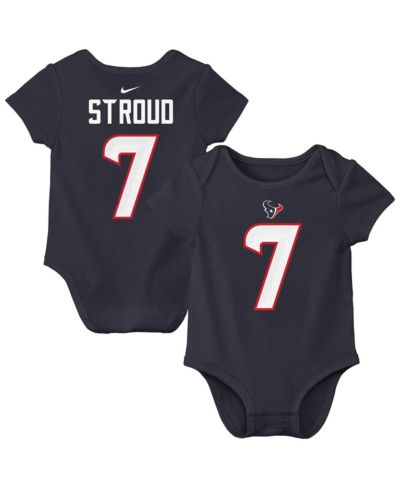 Боди Nike для малышей C.J. Stroud Navy Houston Texans Player Name & Number