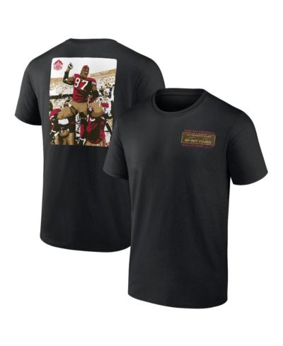 Fanatics Mto Label Men's Bryant Young Black San Francisco 49ers Hall of Fame T-Shirt