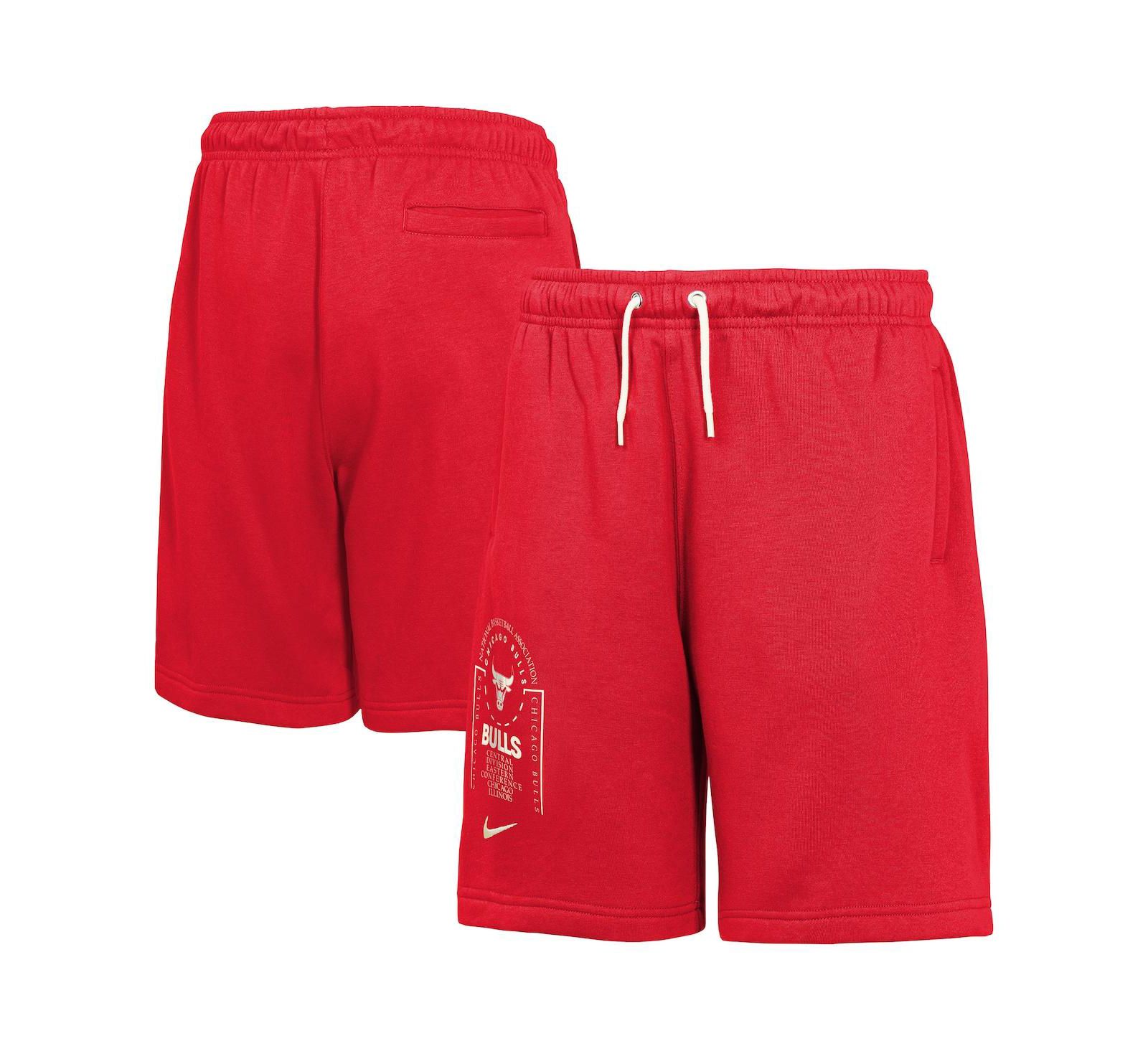 Шорты Nike Big Boys and Girls Red Chicago Bulls Courtside Club Fleece