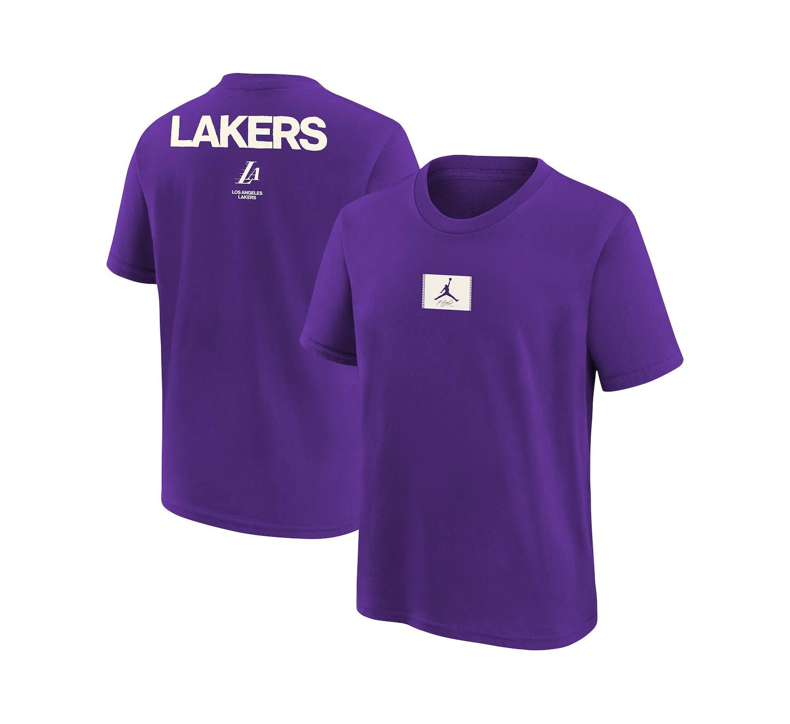 Детские футболки Jordan Los Angeles Lakers Courtside Statement 85