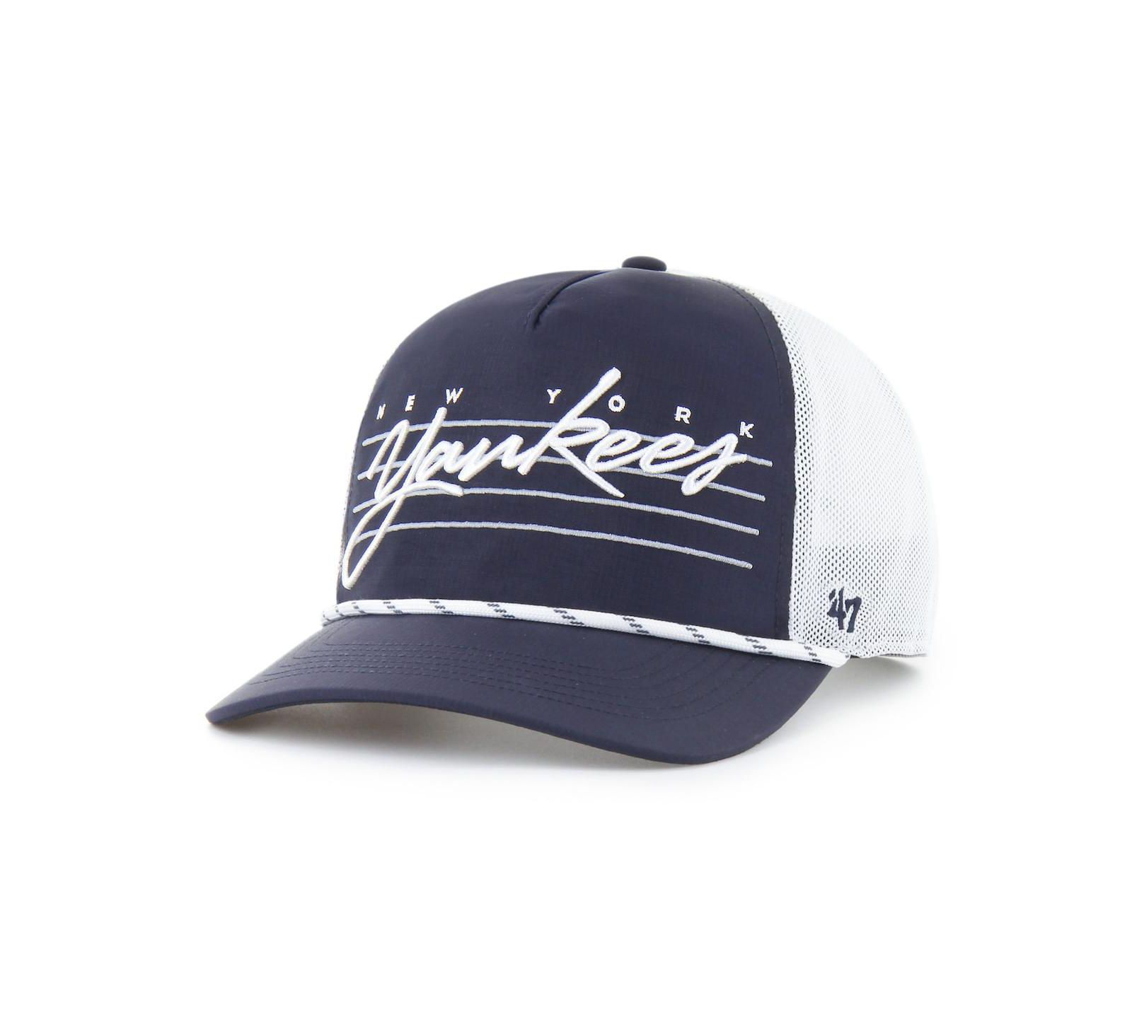 Мужская кепка '47 Brand Men's Navy New York Yankees Brrr Downburst Mesh Hitch Adjustable Hat