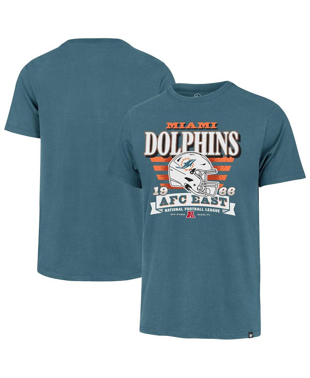 Мужская футболка '47 Brand Miami Dolphins Stripe Splash Franklin Throwback Aqua