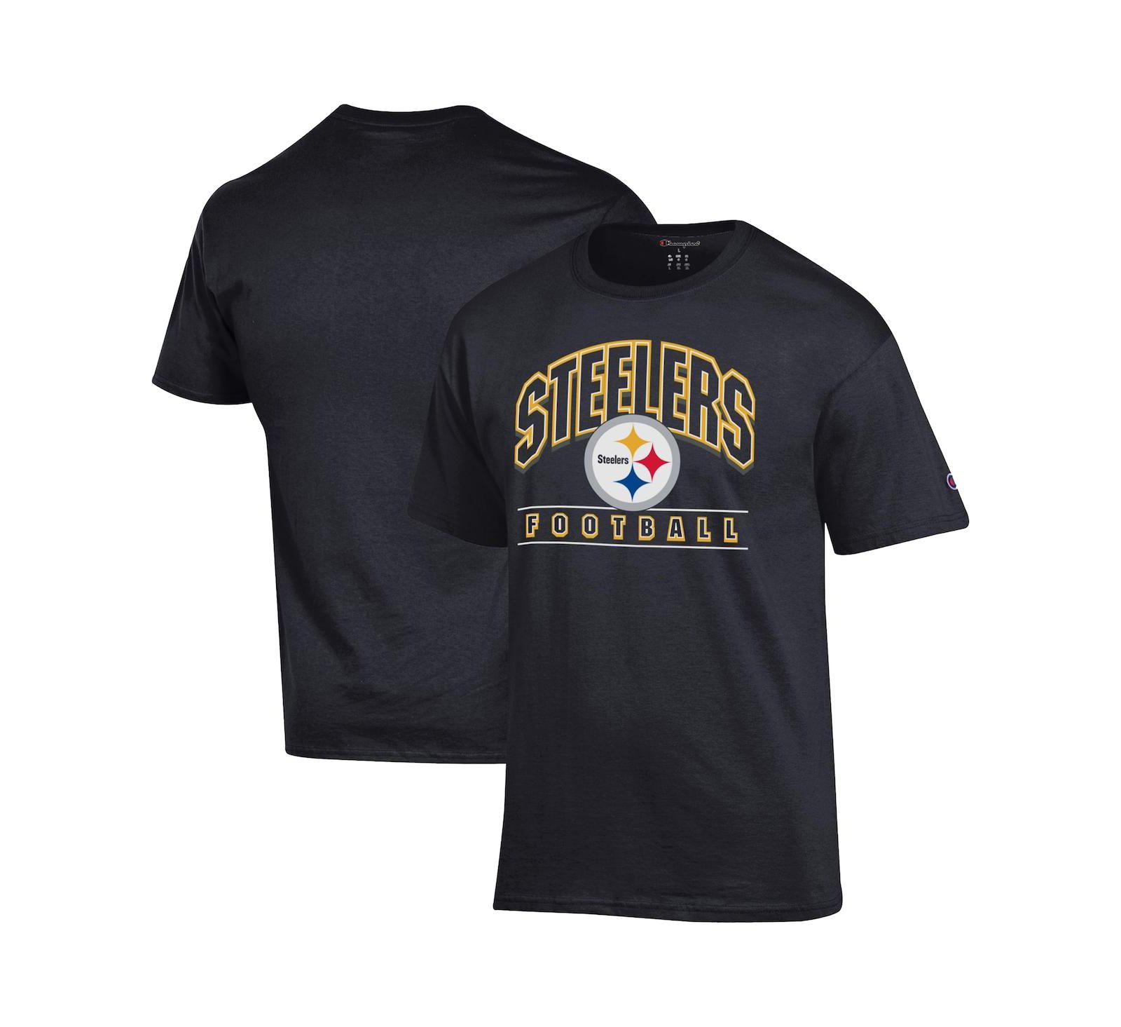 Champion Мужская футболка Pittsburgh Steelers Black
