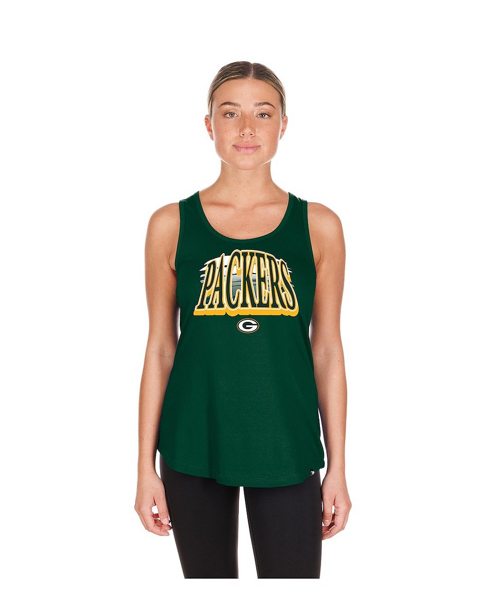 Женский летний топ New Era Green Green Bay Packers