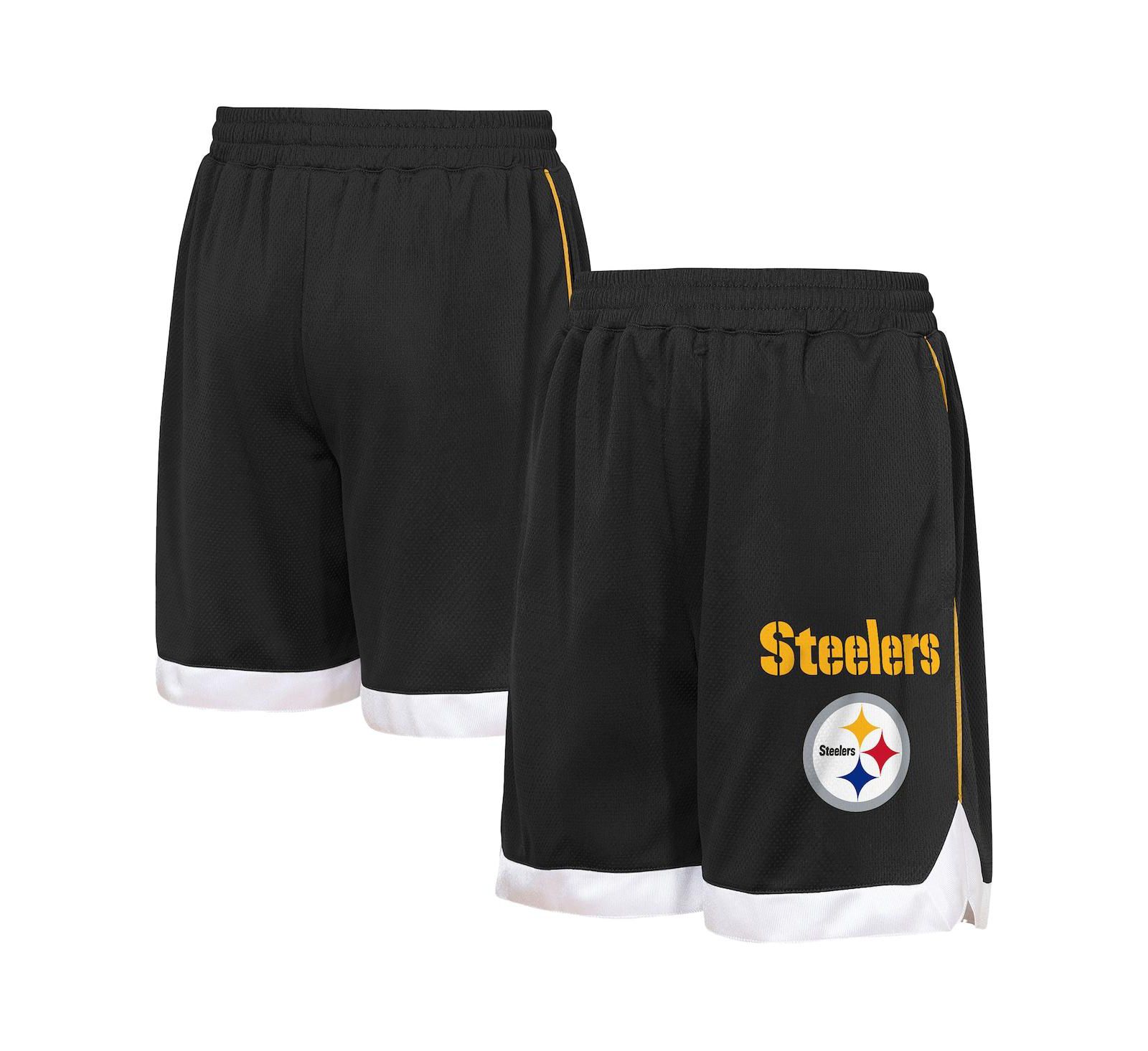 Детские шорты Outerstuff Black Pittsburgh Steelers All Star Mesh