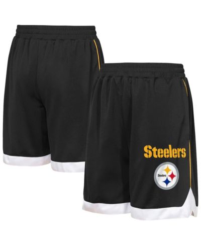 Outerstuff Big Boys and Girls Black Pittsburgh Steelers All Star Mesh Shorts