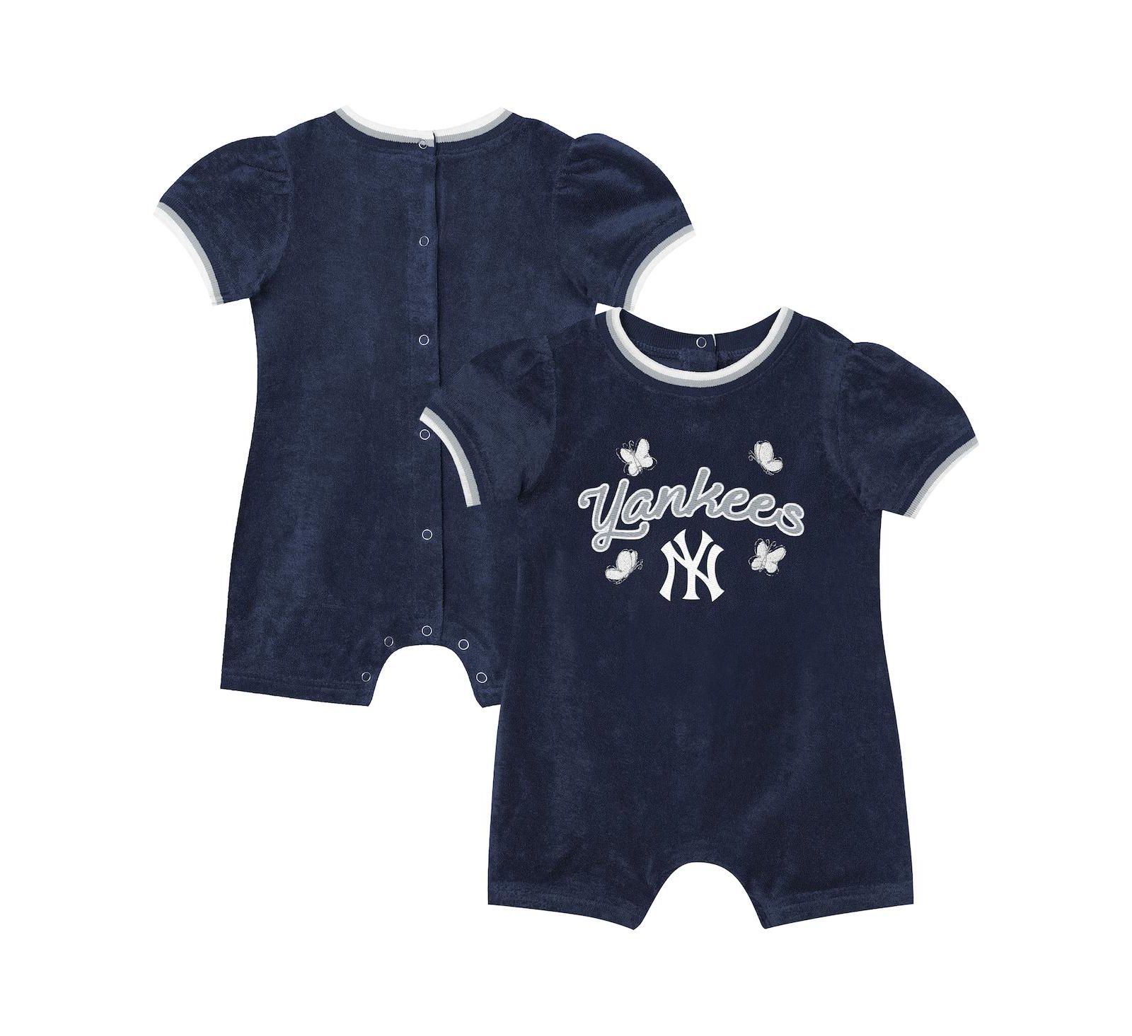Детский комбинезон-шорты Outerstuff Navy New York Yankees с ветрозащитой