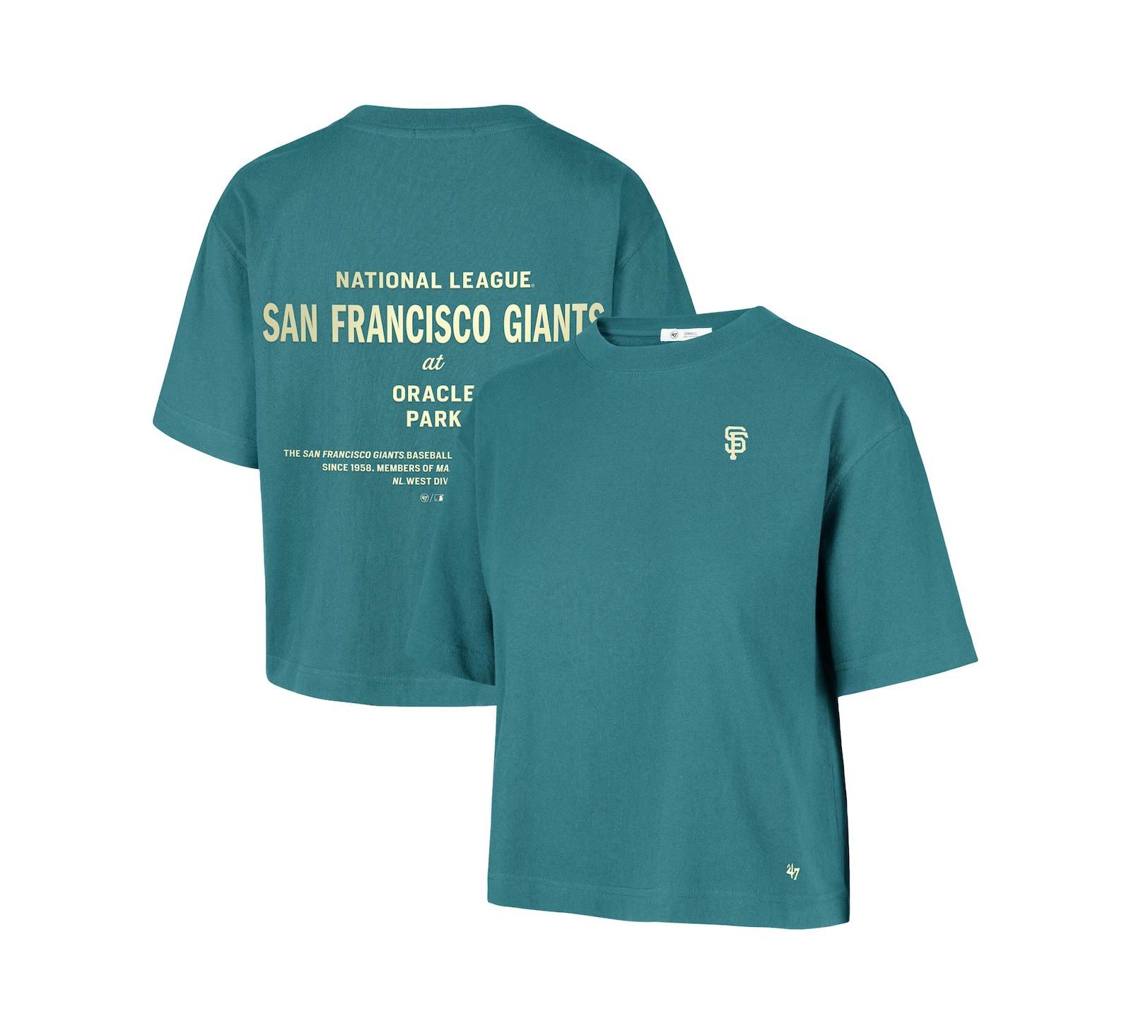 '47 Brand Женская футболка San Francisco Giants Contemporary Basics Leon City, Teal