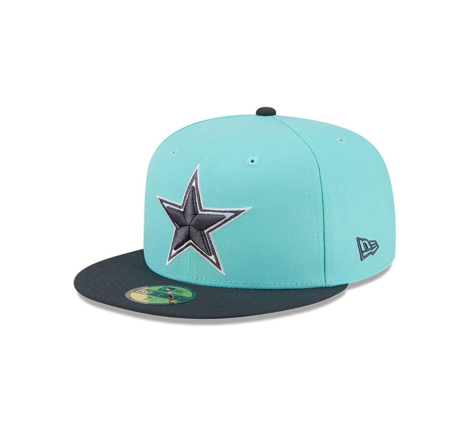 Мужская кепка New Era Dallas Cowboys Two-Tone Color Pack 59FIFTY, светло-голубая/темно-синяя