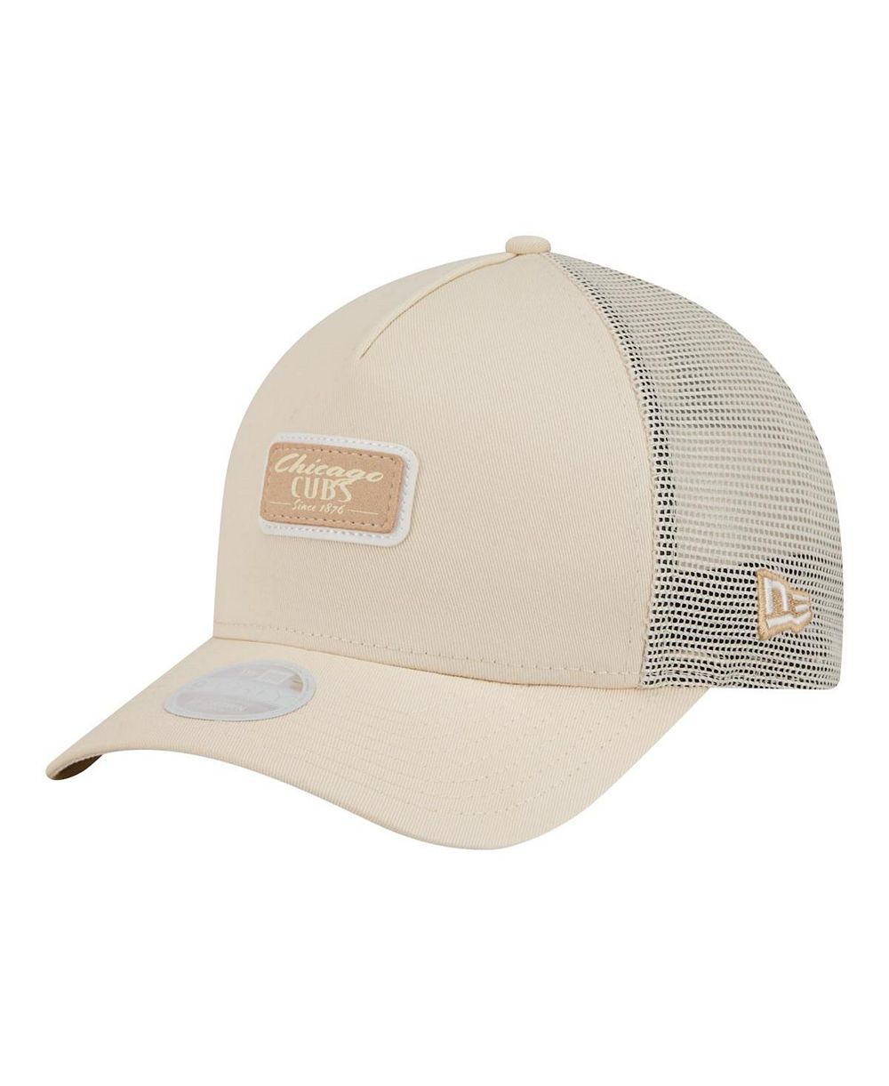 New Era Женская кепка Chicago Cubs 9FORTY M-Crown A-Frame Trucker, светло-бежевая