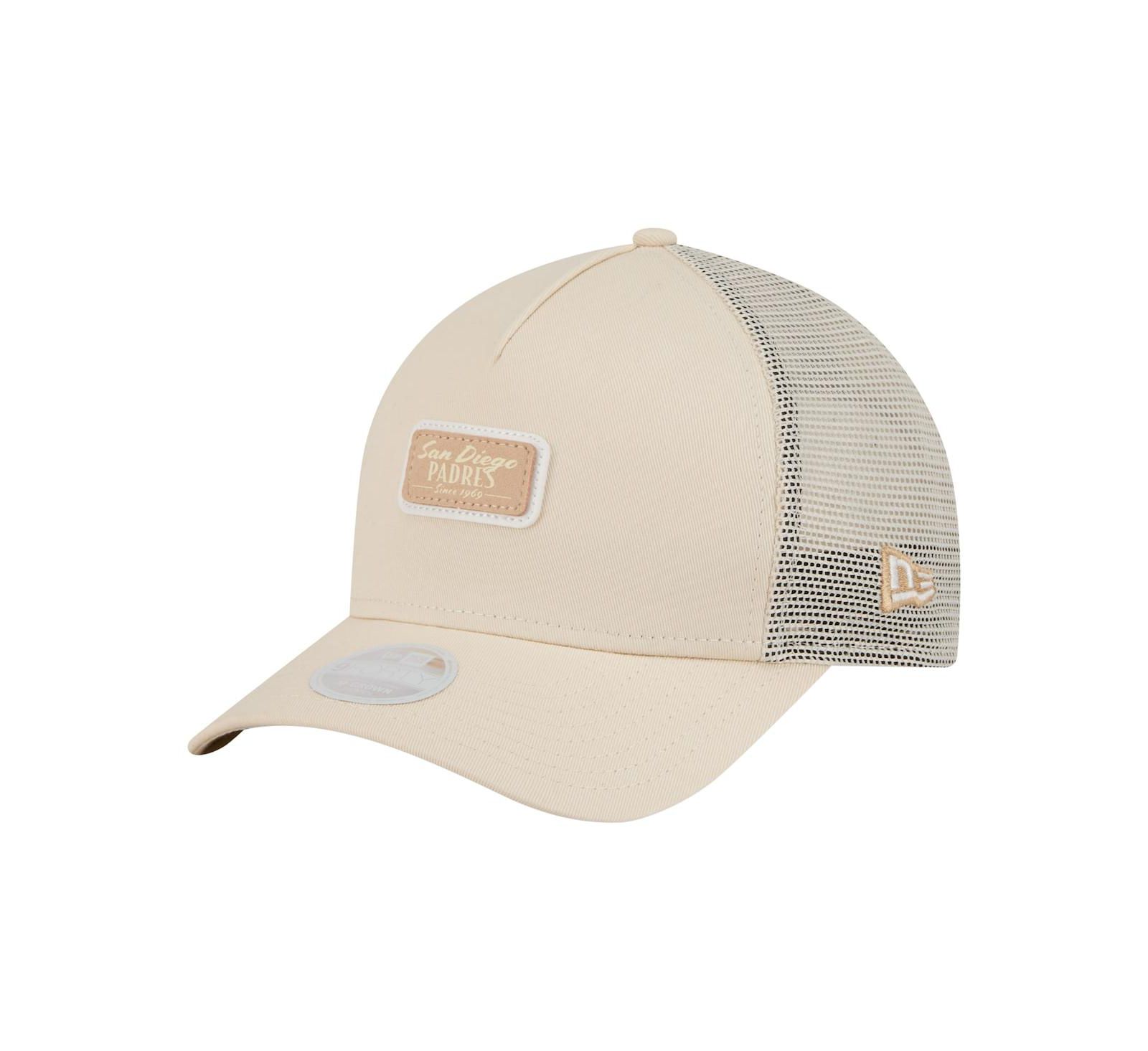 New Era Женская кепка 9FORTY M-Crown A-Frame Trucker, светло-бежевый, San Diego Padres