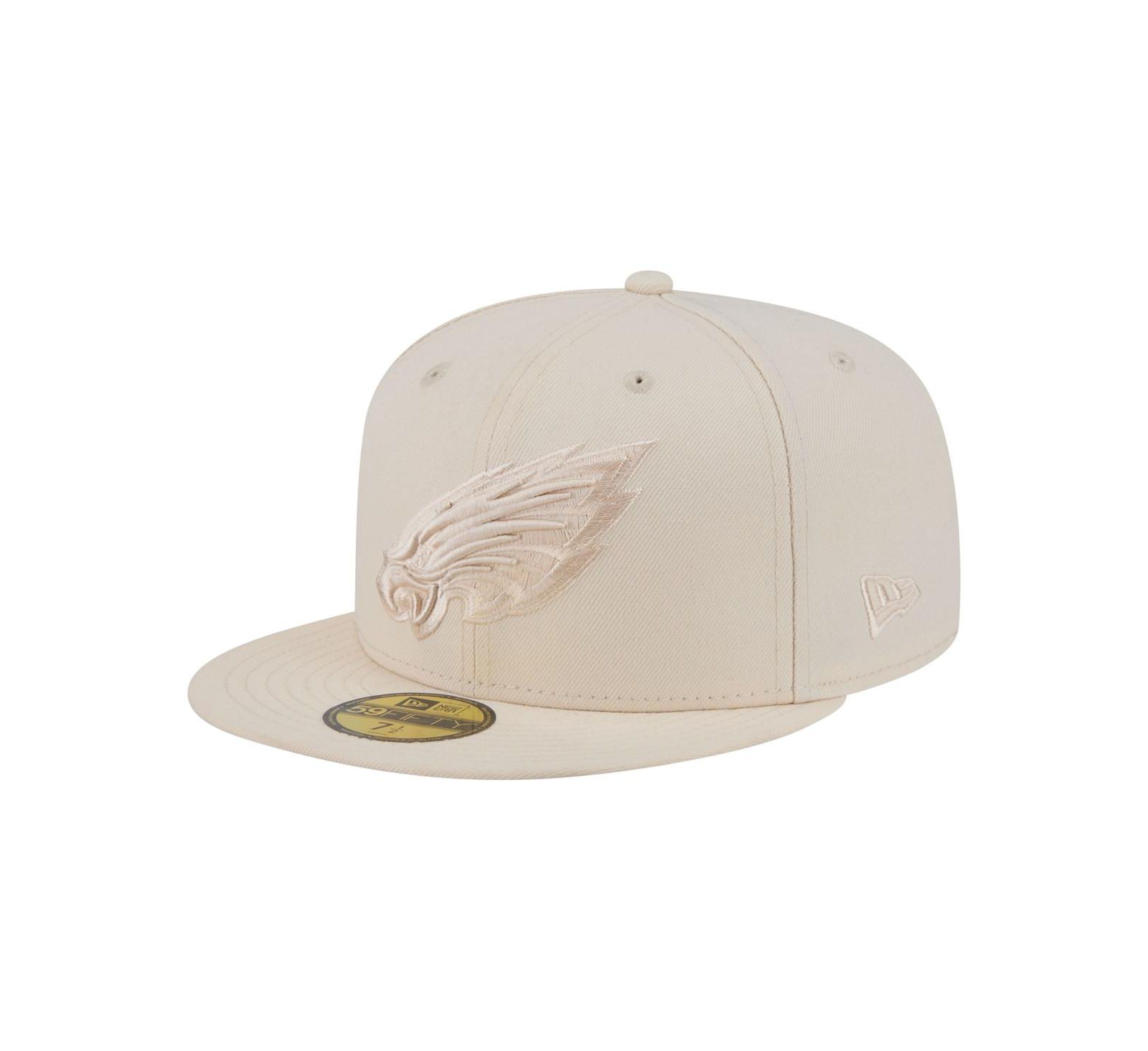 New Era Men's Cream Philadelphia Eagles Color Pack 59FIFTY Fitted Hat