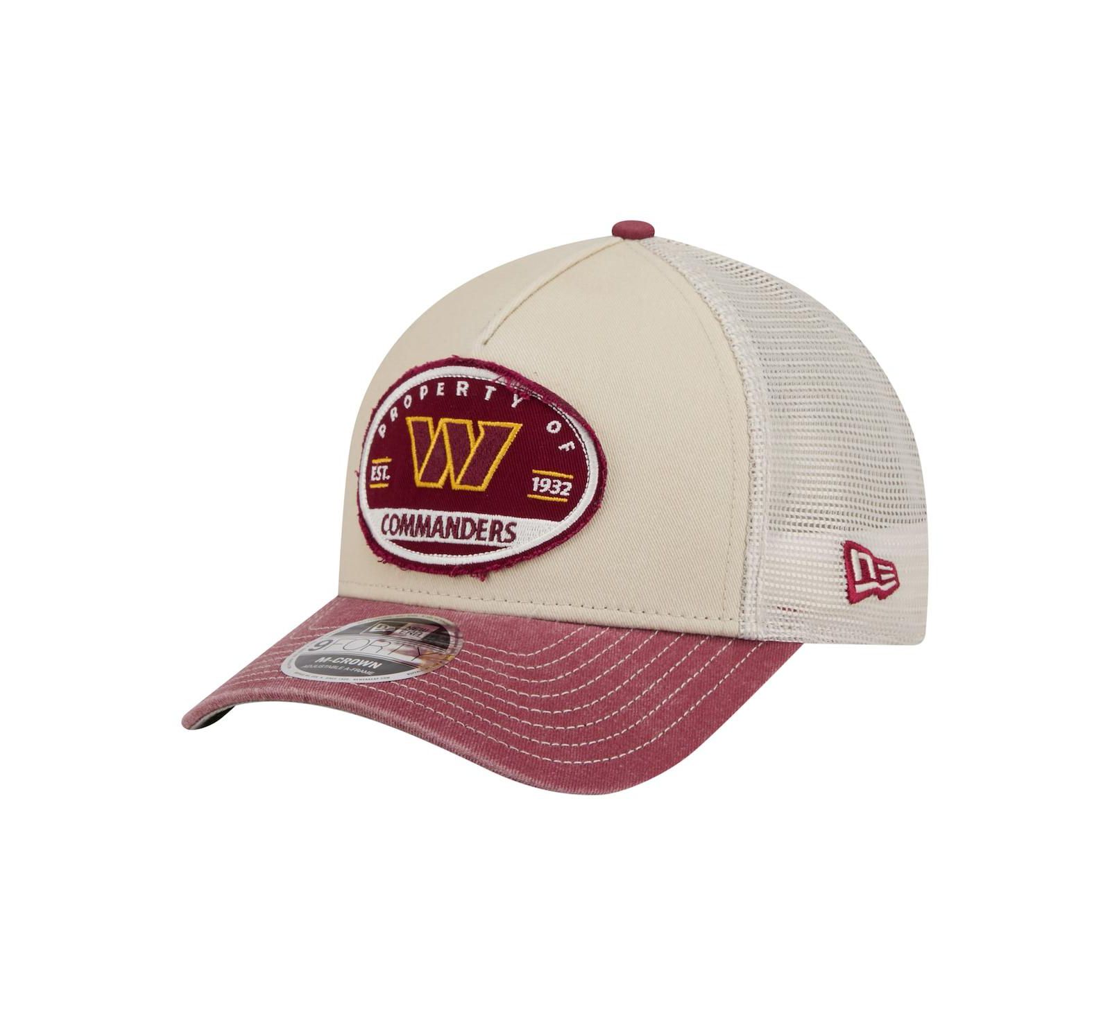 New Era кепка Men's Washington Commanders Frayed M-Crown A-Frame 9FORTY, натуральный цвет