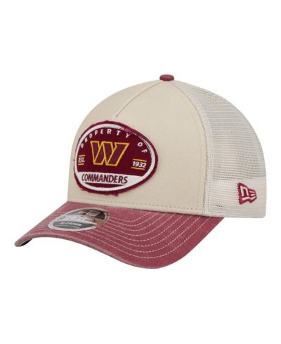 New Era кепка Men's Washington Commanders Frayed M-Crown A-Frame 9FORTY, натуральный цвет