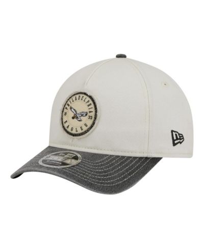 Мужская регулируемая кепка New Era Philadelphia Eagles 9FORTY Felt A-Frame, White/Black