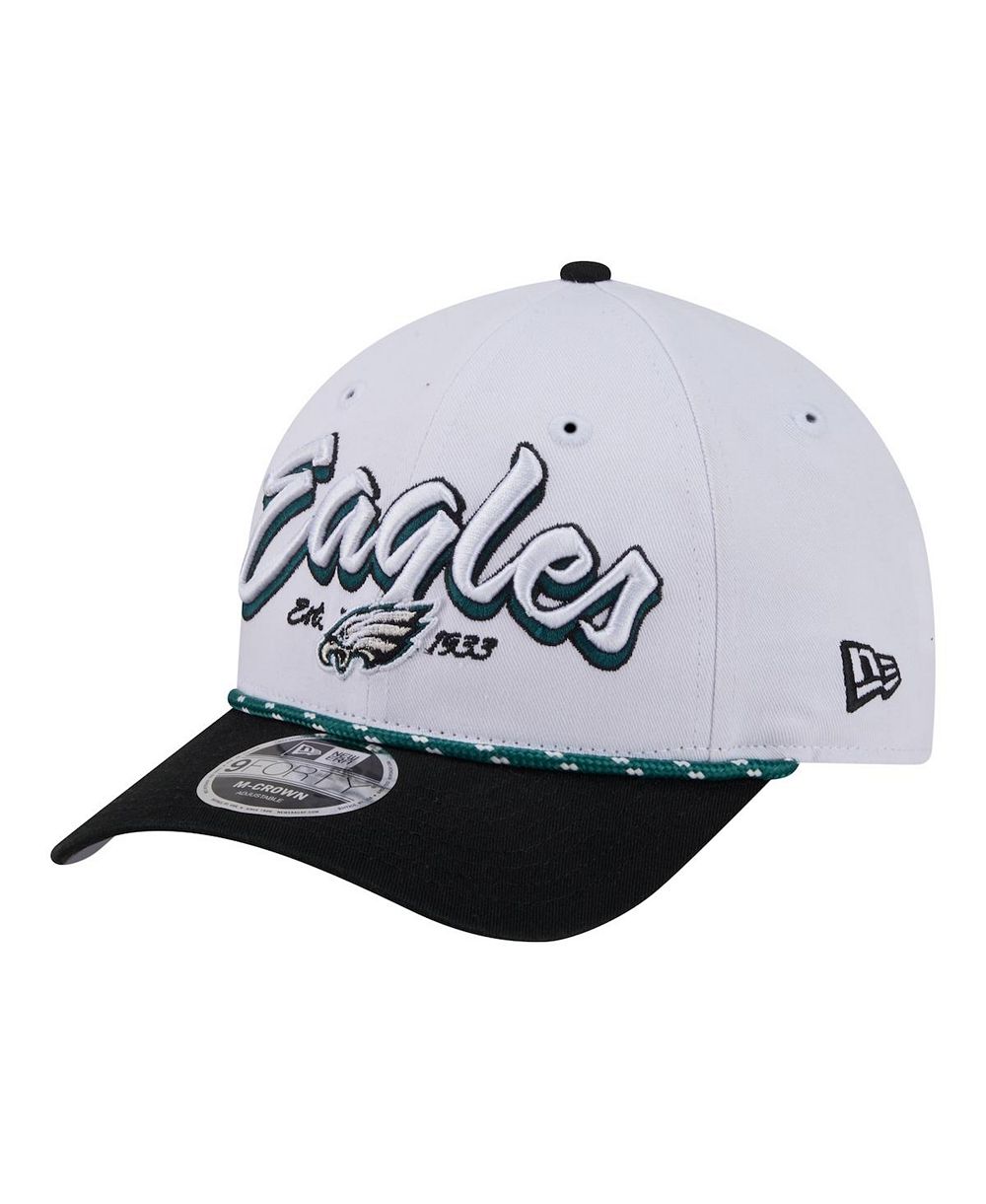 Мужская регулируемая кепка New Era Philadelphia Eagles Team Loyal A-Frame 9FORTY белого цвета