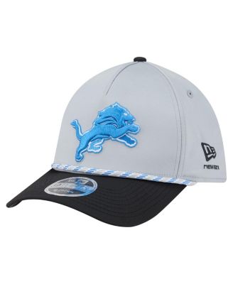 New Era Мужская кепка Detroit Lions Rope M-Crown A-Frame 39THIRTY Flex, серебристо-черная