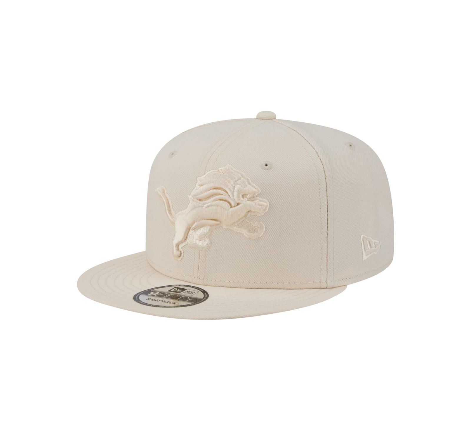 Мужская бейсболка New Era Cream Detroit Lions Colorpack 9FIFTY Snapback