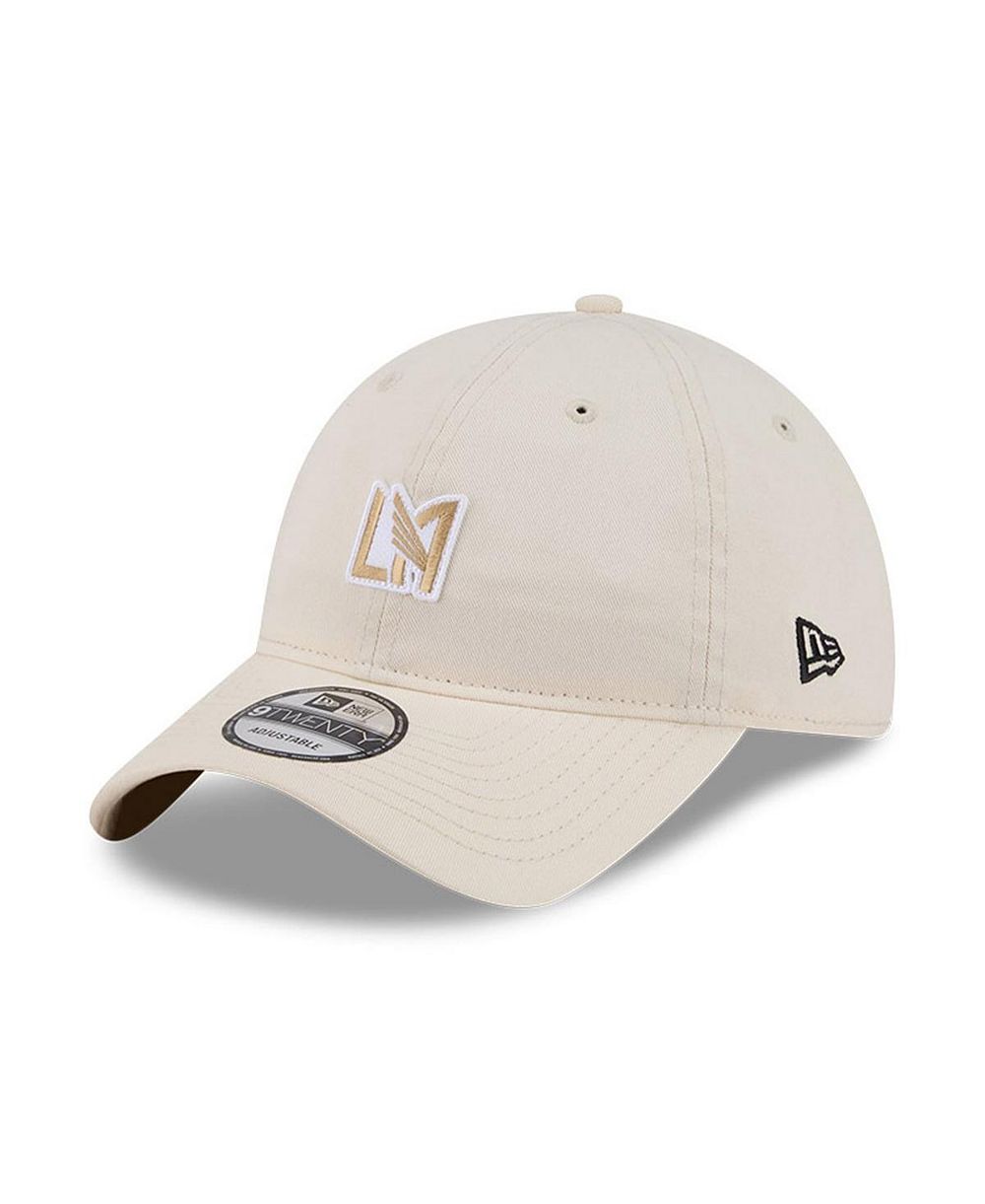 Мужская регулируемая кепка New Era LAFC Micro Team Logo 9TWENTY бежевого цвета