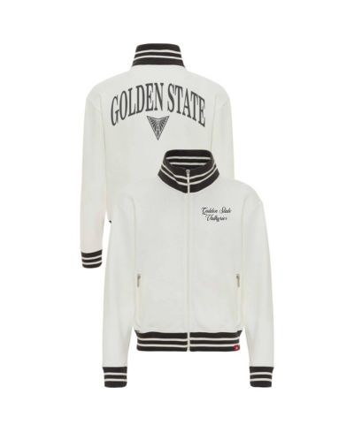 Sportiqe Women's Cream Golden State Valkyries Athletic Club Collection Sutton French Terry Full-Zip Jacket