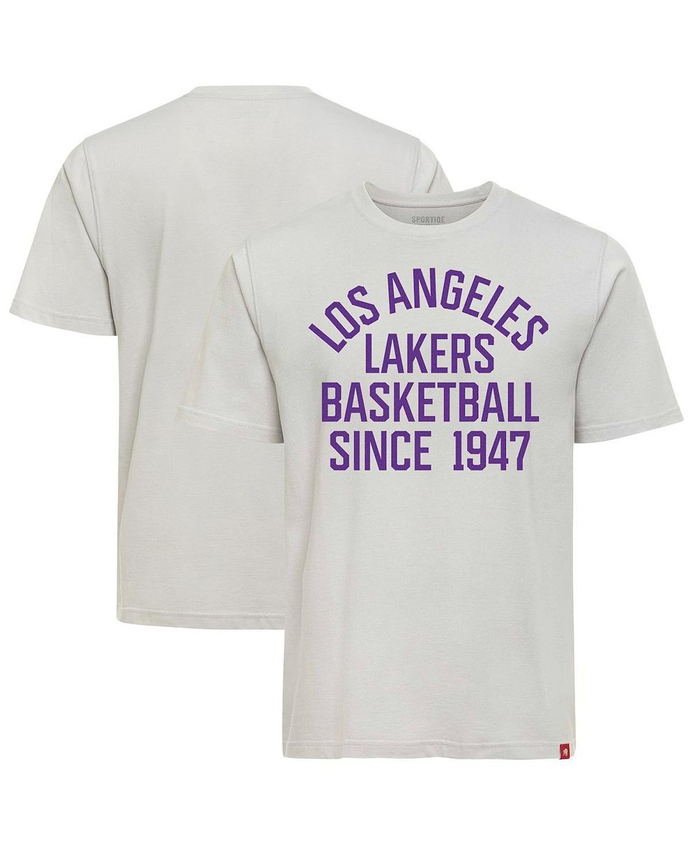 Футболка Sportiqe Men's and Women's Gray Los Angeles Lakers Genuine Issue Collection Duke