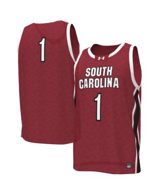 Under Armour Women's Garnet South Carolina Gamecocks 1 Replica Basketball Jersey