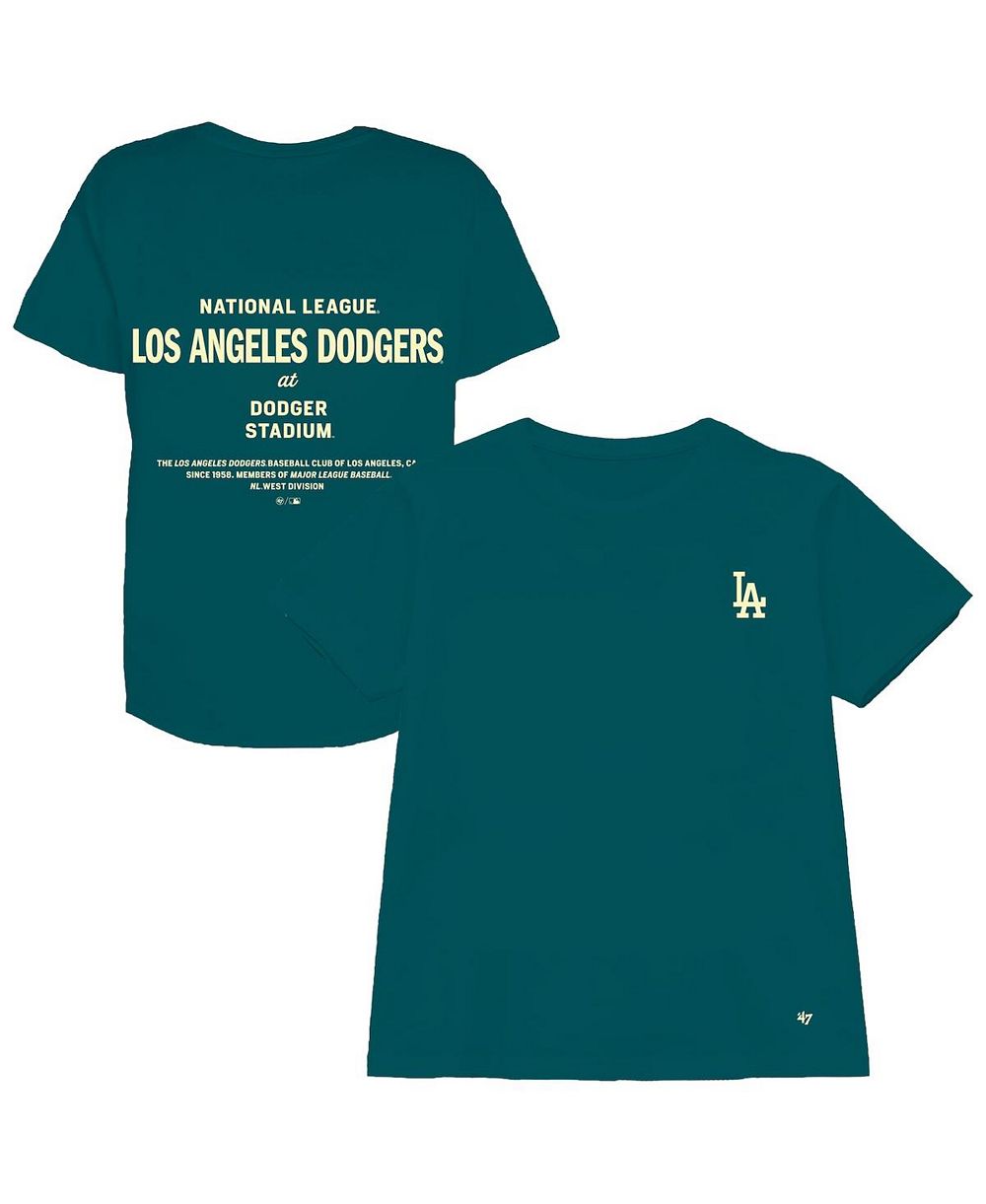 Женская укороченная футболка '47 Brand Teal Los Angeles Dodgers Plus Size Leon City