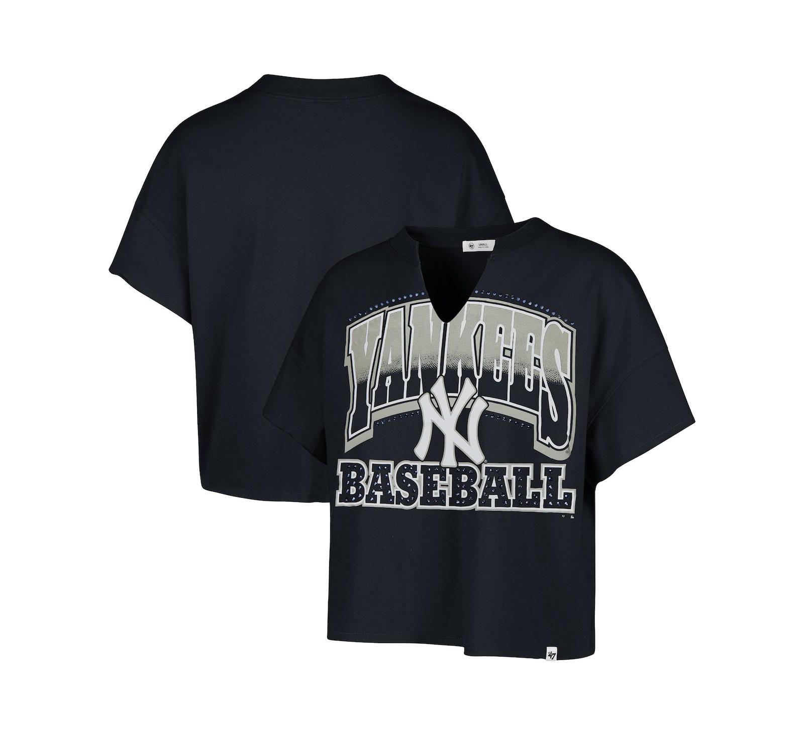 '47 Brand Женская футболка оверсайз Navy New York Yankees Plus Size