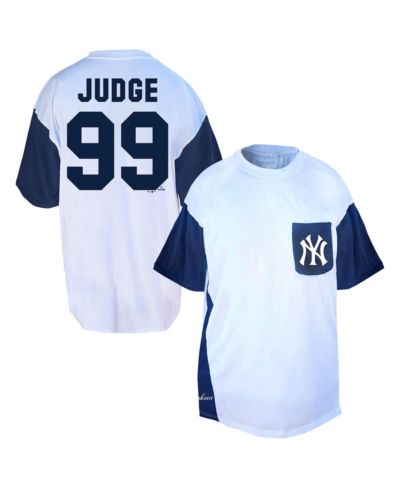 Мужская футболка Fanatics Aaron Judge White/Navy New York Yankees Big & Tall