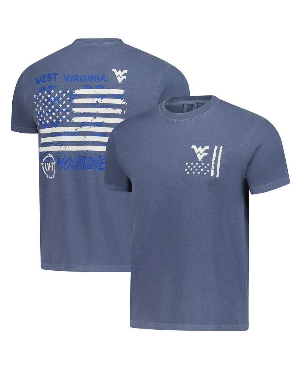 Мужская футболка Image One Navy West Virginia Mountaineers Comfort Colors OHT Camo Overlay