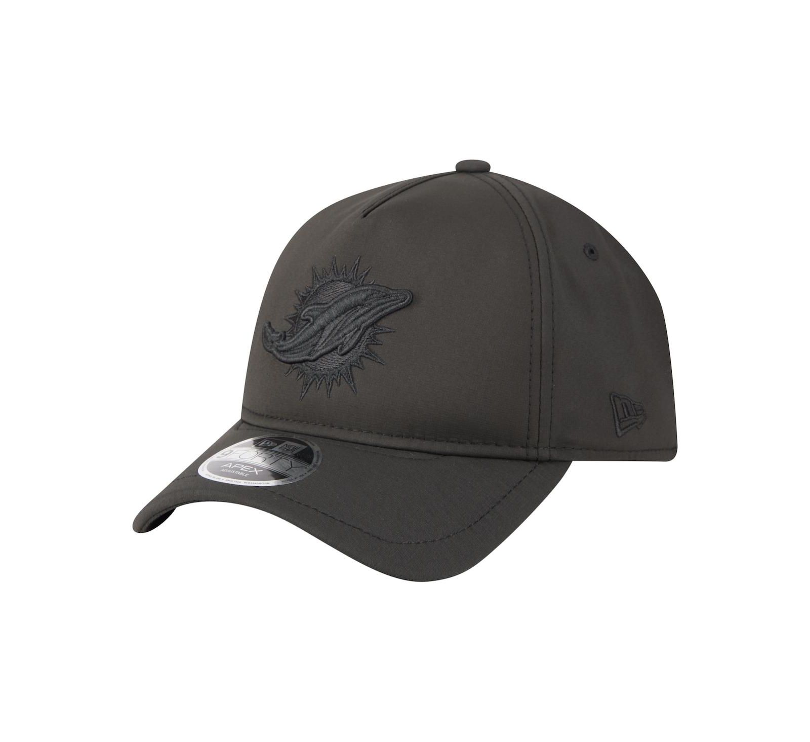 New Era Мужская регулируемая кепка Miami Dolphins Apex 9FORTY, черная