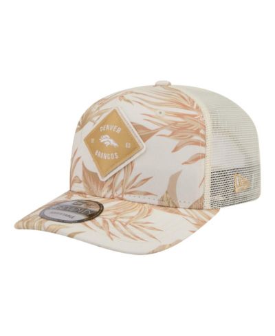 Мужская кепка New Era Tan Denver Broncos Tonal Palm COOLERA 9SEVENTY Adjustable Trucker Hat