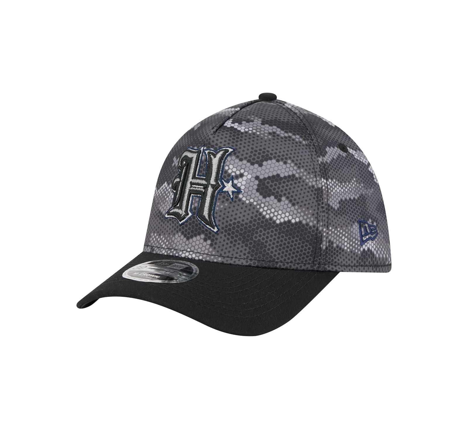 Мужская кепка New Era Houston Texans Camo A-Frame 39THIRTY Flex, черная