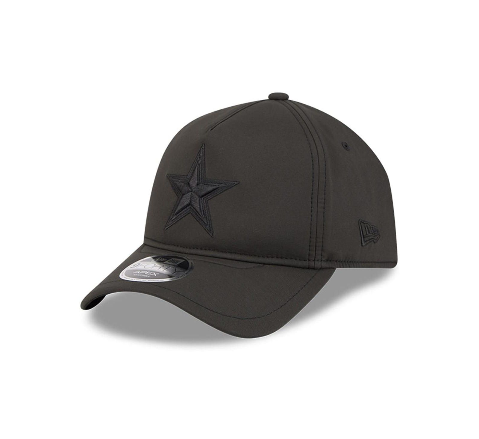 New Era Мужская черная кепка Dallas Cowboys Apex 9FORTY Adjustable Hat