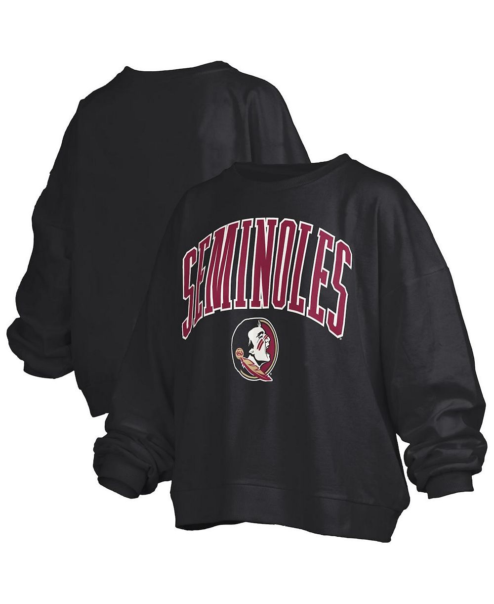 Pressbox Women's Black Florida State Seminoles Janise Fleece Sweatshirt
