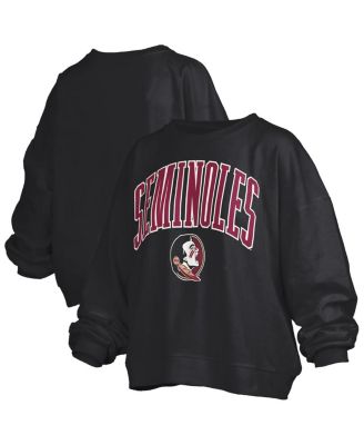 Pressbox Women's Black Florida State Seminoles Janise Fleece Sweatshirt