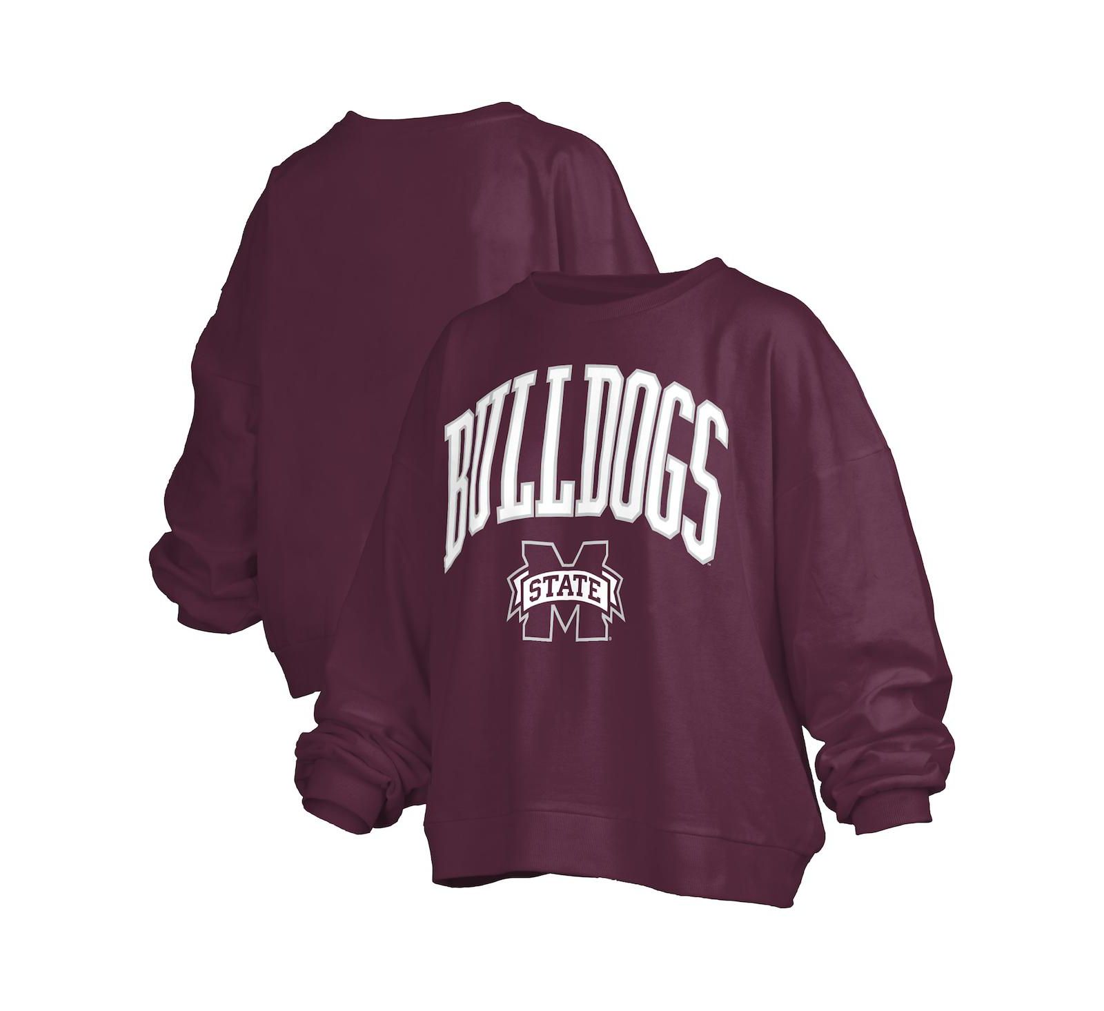 Женский флисовый свитшот Pressbox Maroon Mississippi State Bulldogs