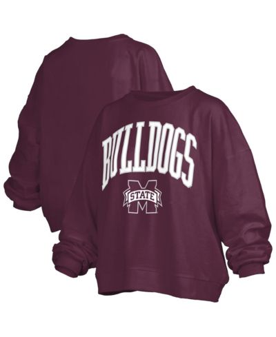 Pressbox Women's Maroon Mississippi State Bulldogs Janise Fleece Sweatshirt