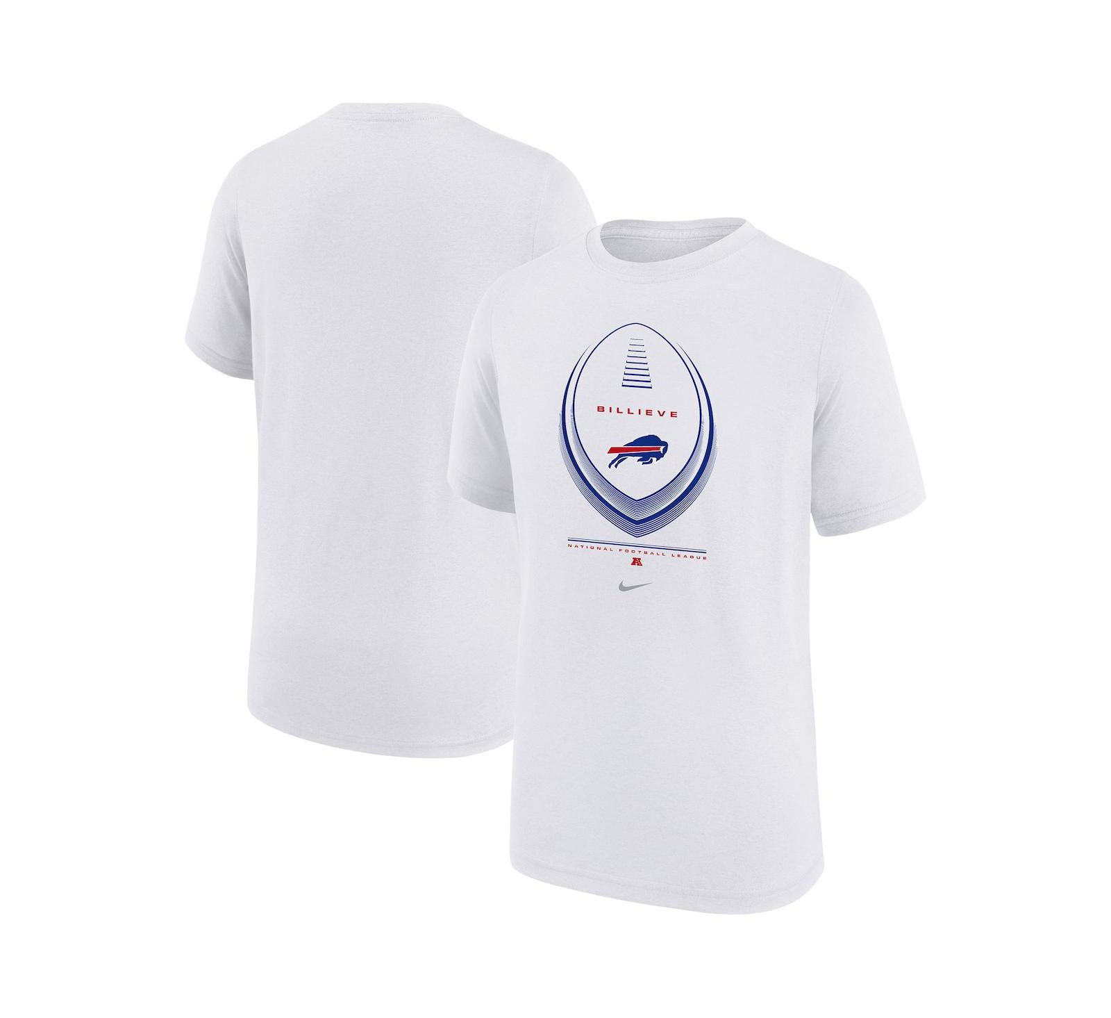 Футболка Nike Big Boys and Girls White Buffalo Bills Icon Legend Dri-FIT