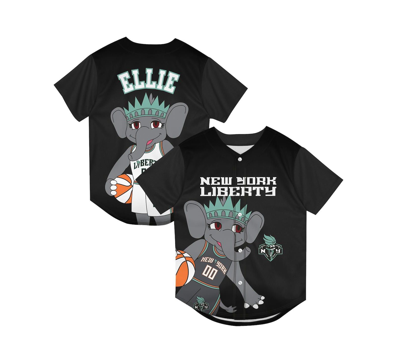 Детская сетчатая джерси Outerstuff New York Liberty Mascot Friend, черная