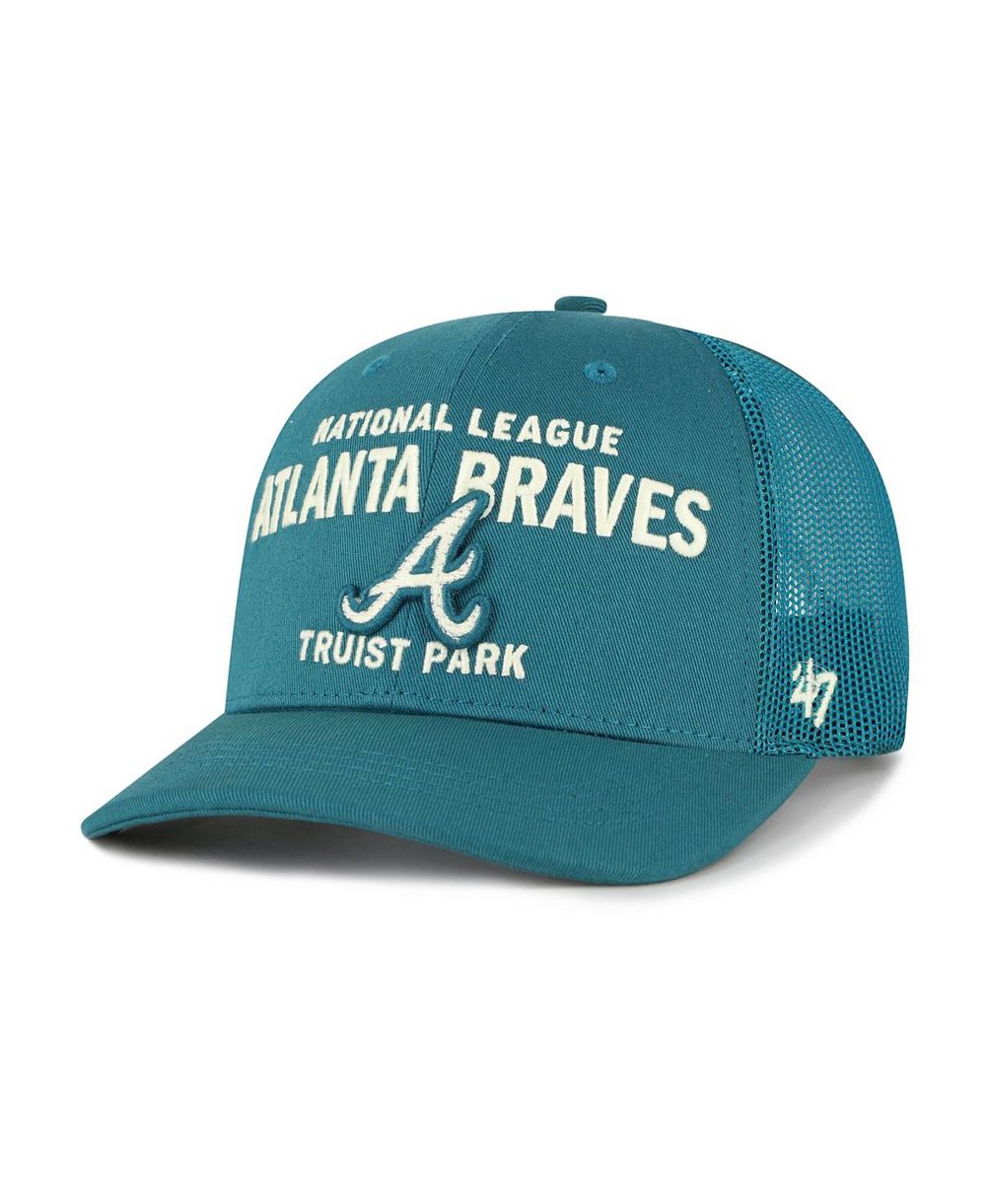 '47 Brand Men's Teal Atlanta Braves Contemporary Hitch Adjustable Trucker Hat