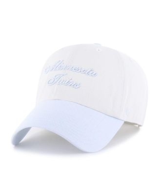 Женская белая/светло-голубая кепка '47 Brand Minnesota Twins Gelato Two-Tone Clean Up Adjustable